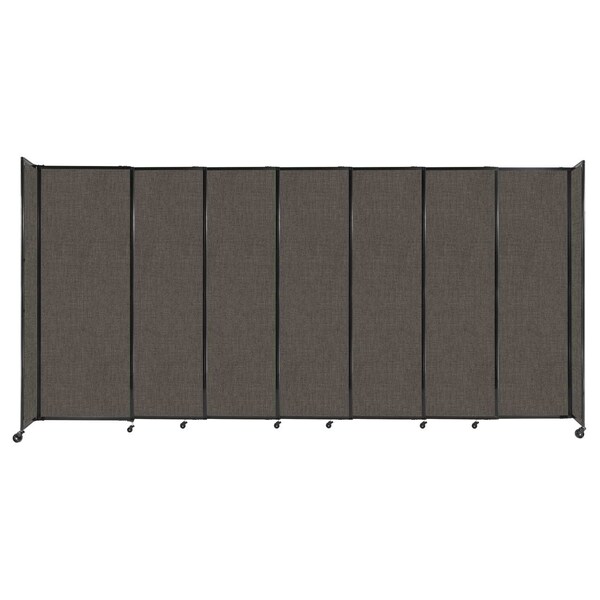 StraightWall Sliding Portable Partition 15'6" x 7'6" Mocha Fabric